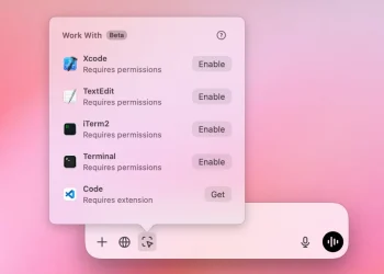 ChatGPT pour macOS présente la fonctionnalité « Travailler avec les applications » en version bêta
