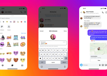 Instagram ajoute le partage de position en direct, les surnoms et les autocollants aux DM