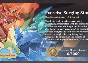 Guide et récompenses de l’événement Surging Storm de l&rsquo;exercice Genshin Impact