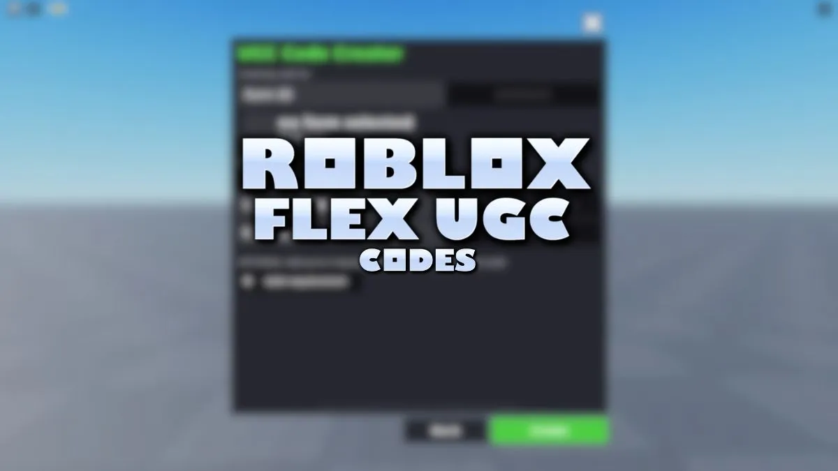 Codes UGC de Roblox Flex (avril 2025)